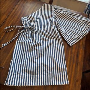 Solace London cape sleeve dress